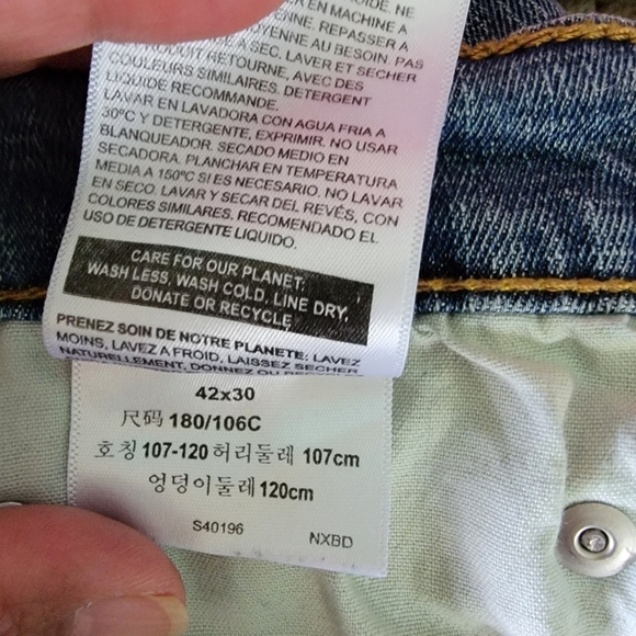 Denizen Levis Men's 285 Relaxed Medium Wash Jeans Size W 42 L 30 - Picture 11 of 11